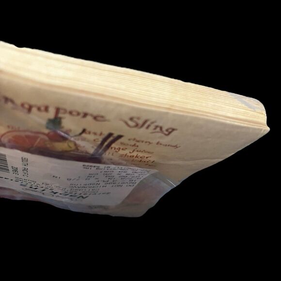 Tiki Paper Cocktail Napkins 16 ct NEW Zombie Singapore Sling Recipes Open End - Picture 6 of 6